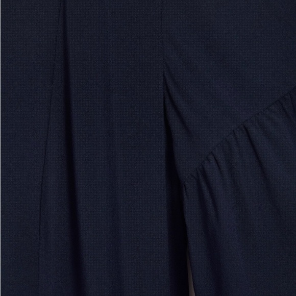 NWT LOFT Tiered Split Neck Swing Dress - Picture 3 of 7